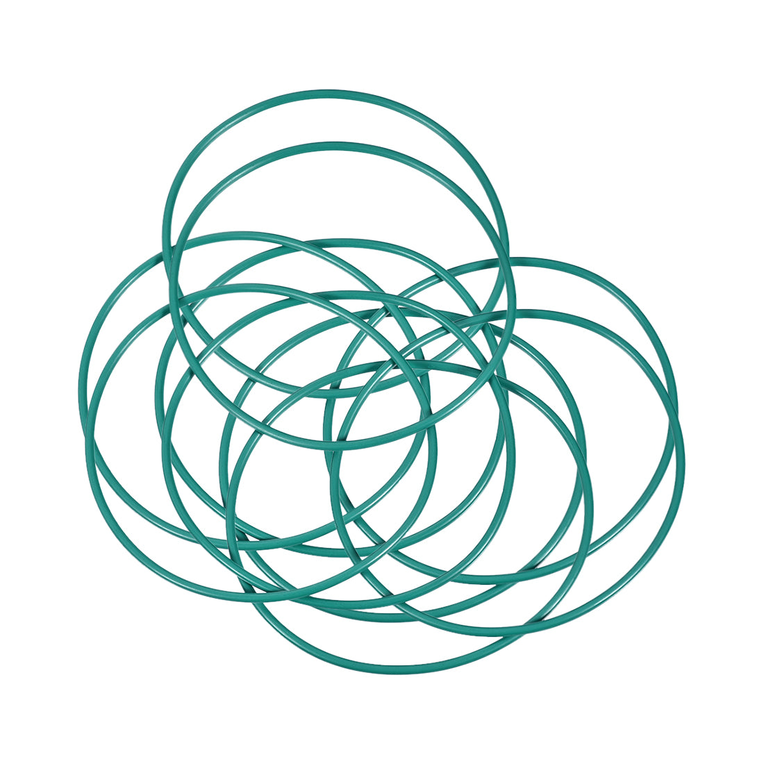 uxcell Uxcell Fluorine Rubber O Rings, 65mm OD, 61.2mm Inner Diameter, 1.9mm Width, Seal Gasket Green 10Pcs