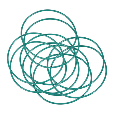 Harfington Uxcell Fluorine Rubber O Rings, 66mm OD, 62.2mm Inner Diameter, 1.9mm Width, Seal Gasket Green 10Pcs
