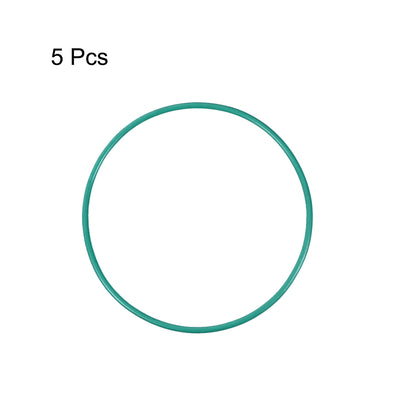 Harfington Uxcell Fluorine Rubber O Rings, 68mm OD, 64.2mm Inner Diameter, 1.9mm Width, Seal Gasket Green 5Pcs