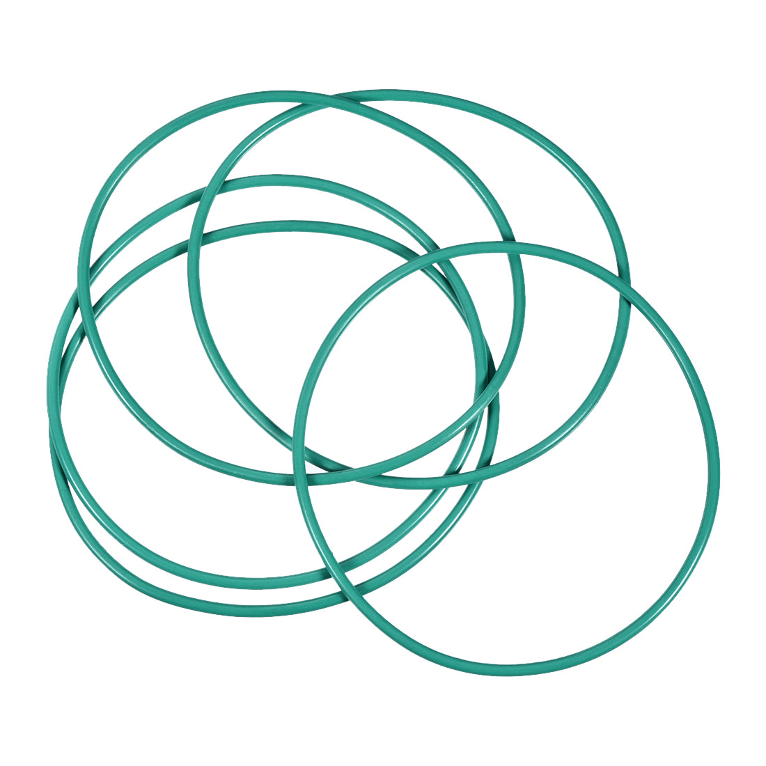 uxcell Uxcell Fluorine Rubber O Rings, 68mm OD, 64.2mm Inner Diameter, 1.9mm Width, Seal Gasket Green 5Pcs