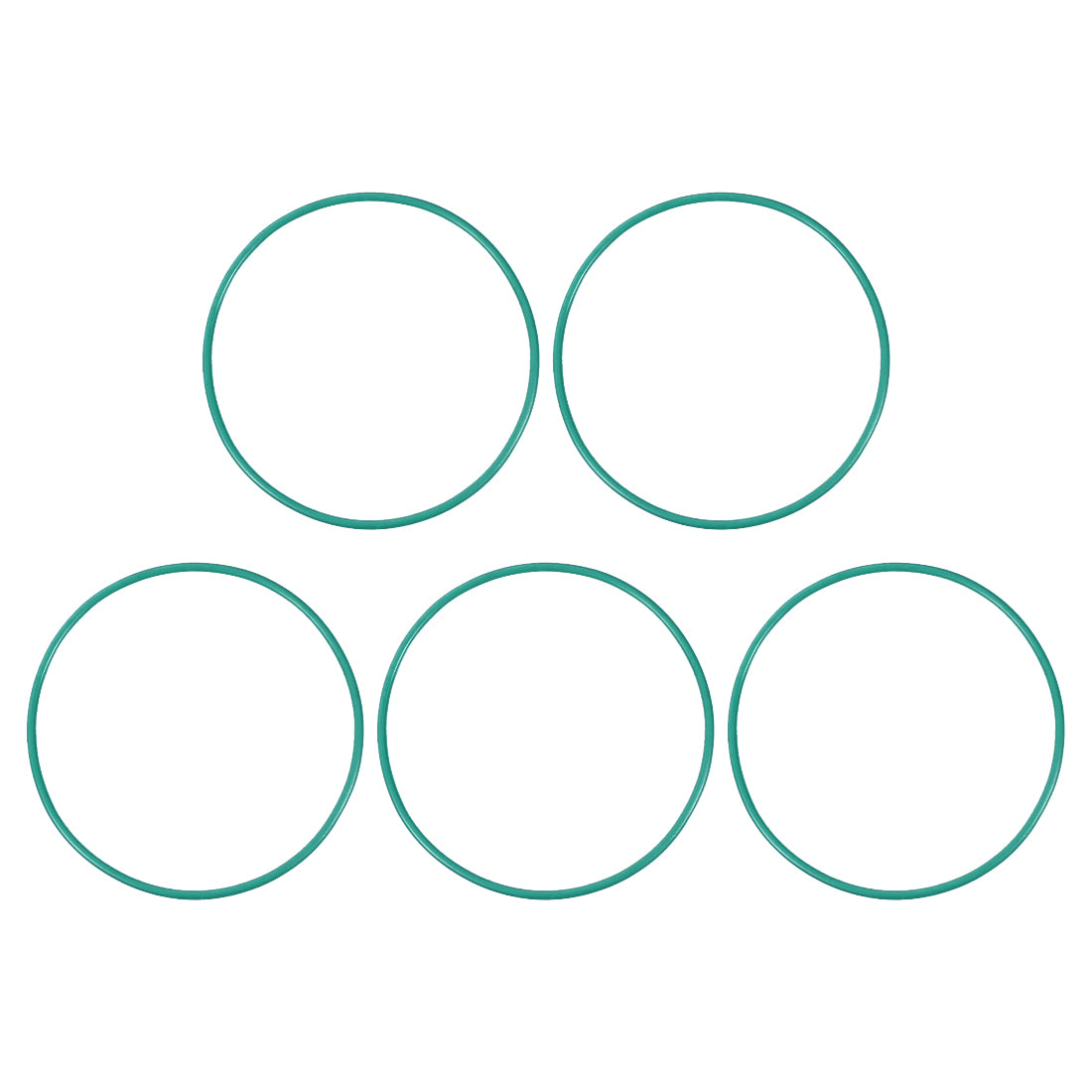uxcell Uxcell Fluorine Rubber O Rings, 68mm OD, 64.2mm Inner Diameter, 1.9mm Width, Seal Gasket Green 5Pcs