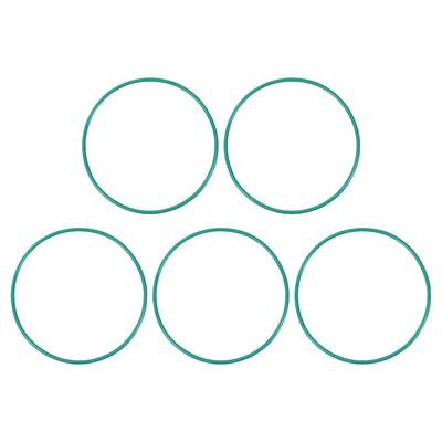uxcell Uxcell Fluorine Rubber O Rings, 70mm OD, 66.2mm Inner Diameter, 1.9mm Width, Seal Gasket Green 5Pcs