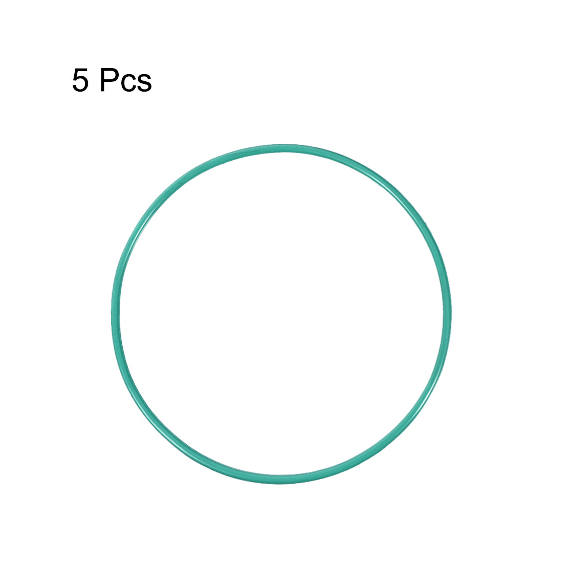 uxcell Uxcell Fluorine Rubber O Rings, 71mm OD, 67.2mm Inner Diameter, 1.9mm Width, Seal Gasket Green 5Pcs