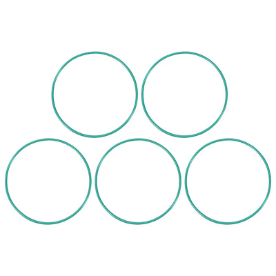 uxcell Uxcell Fluorine Rubber O Rings, 72mm OD, 68.2mm Inner Diameter, 1.9mm Width, Seal Gasket Green 5Pcs