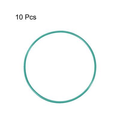 Harfington Uxcell Fluorine Rubber O Rings, 72mm OD, 68.2mm Inner Diameter, 1.9mm Width, Seal Gasket Green 10Pcs