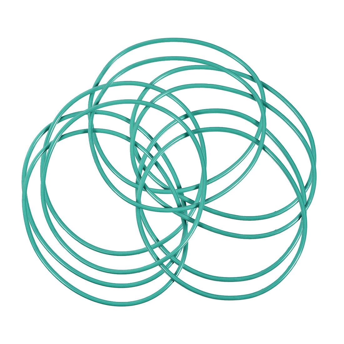 uxcell Uxcell Fluorine Rubber O Rings, 72mm OD, 68.2mm Inner Diameter, 1.9mm Width, Seal Gasket Green 10Pcs