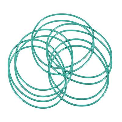 Harfington Uxcell Fluorine Rubber O Rings, 72mm OD, 68.2mm Inner Diameter, 1.9mm Width, Seal Gasket Green 10Pcs