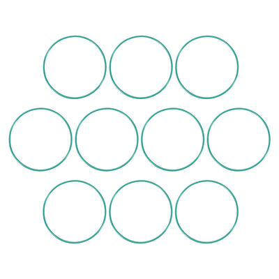 uxcell Uxcell Fluorine Rubber O Rings, 72mm OD, 68.2mm Inner Diameter, 1.9mm Width, Seal Gasket Green 10Pcs