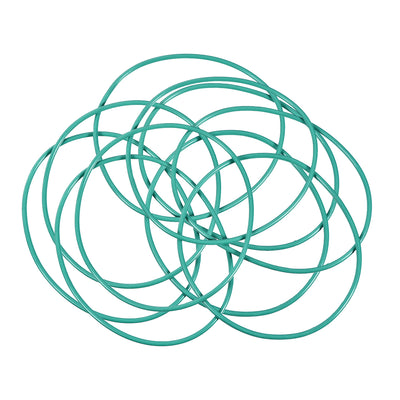 Harfington Uxcell Fluorine Rubber O Rings, 74mm OD, 70.2mm Inner Diameter, 1.9mm Width, Seal Gasket Green 10Pcs