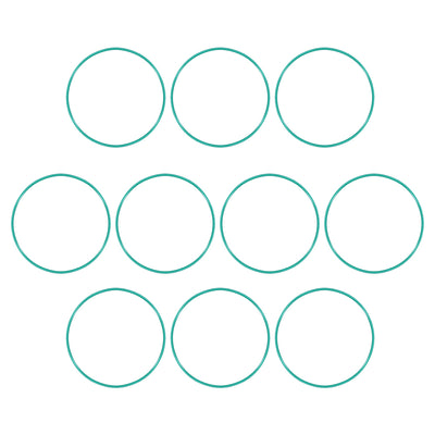 uxcell Uxcell Fluorine Rubber O Rings, 74mm OD, 70.2mm Inner Diameter, 1.9mm Width, Seal Gasket Green 10Pcs