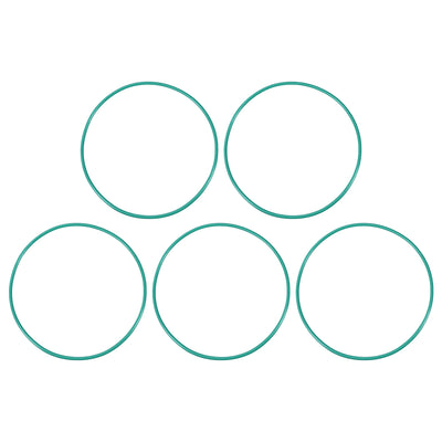 Harfington Uxcell Fluorine Rubber O Rings, 77mm OD, 73.2mm Inner Diameter, 1.9mm Width, Seal Gasket Green 5Pcs