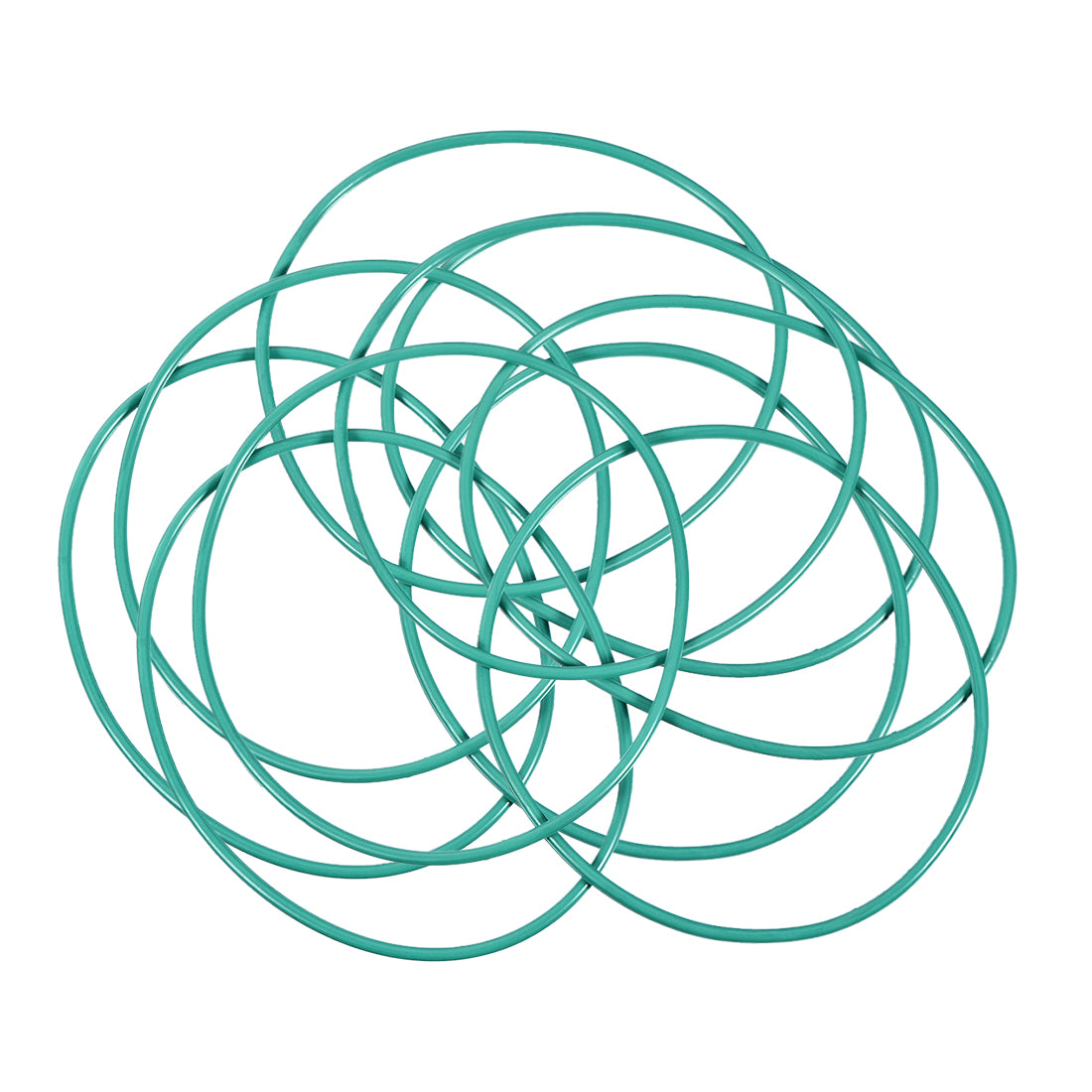 uxcell Uxcell Fluorine Rubber O Rings, 78mm OD, 74.2mm Inner Diameter, 1.9mm Width, Seal Gasket Green 10Pcs