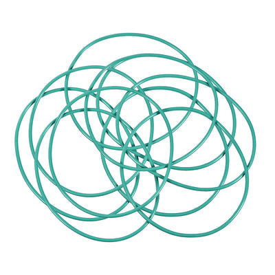 Harfington Uxcell Fluorine Rubber O Rings, 78mm OD, 74.2mm Inner Diameter, 1.9mm Width, Seal Gasket Green 10Pcs