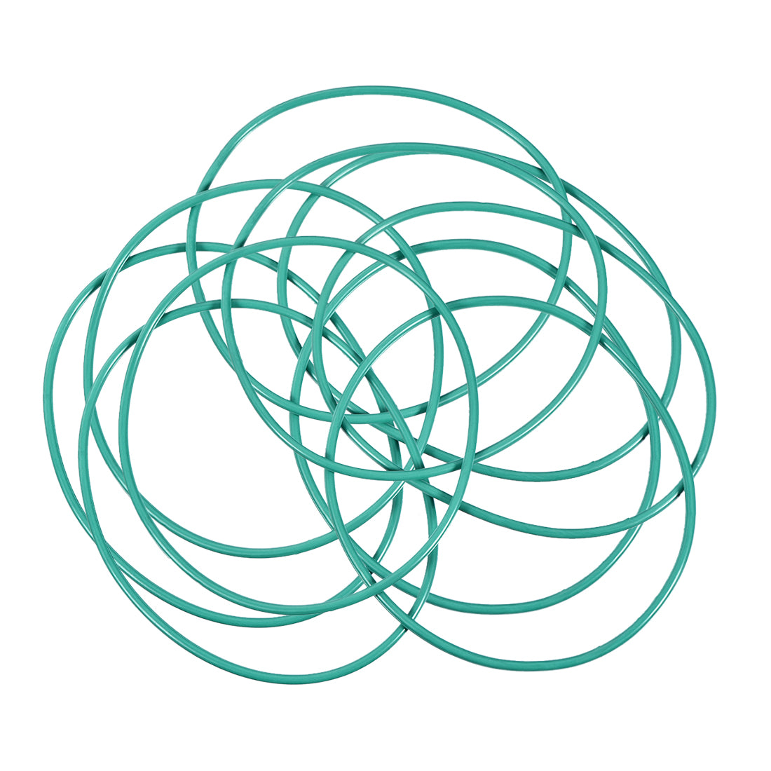 uxcell Uxcell Fluorine Rubber O Rings, 80mm OD, 76.2mm Inner Diameter, 1.9mm Width, Seal Gasket Green 10Pcs