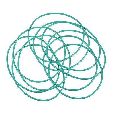 Harfington Uxcell Fluorine Rubber O Rings, 80mm OD, 76.2mm Inner Diameter, 1.9mm Width, Seal Gasket Green 10Pcs