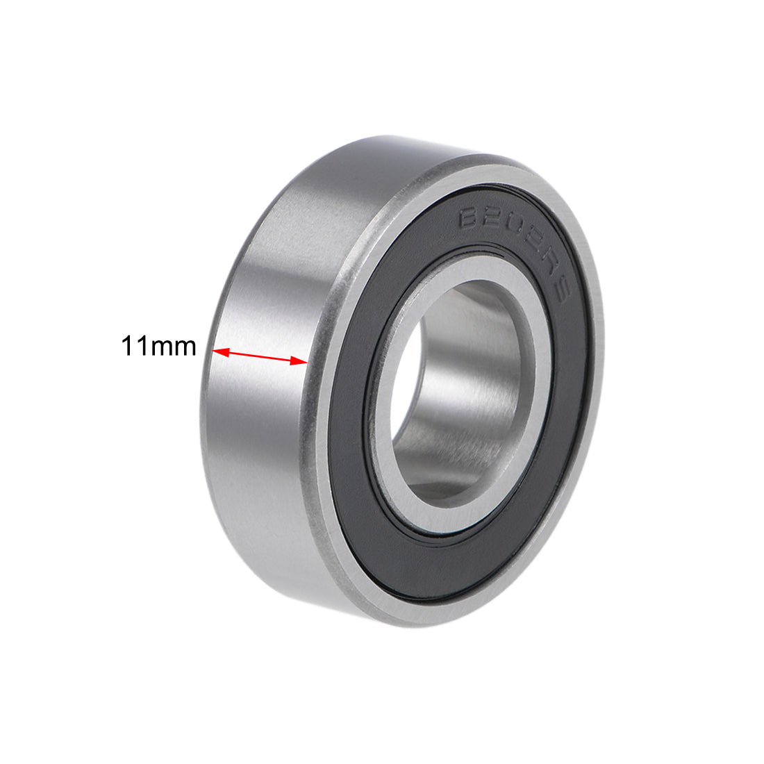uxcell Uxcell 6202-5/8-2RS Ball Bearings Z2 5/8"x35mmx11mm Double Sealed Chrome Steel 10pcs