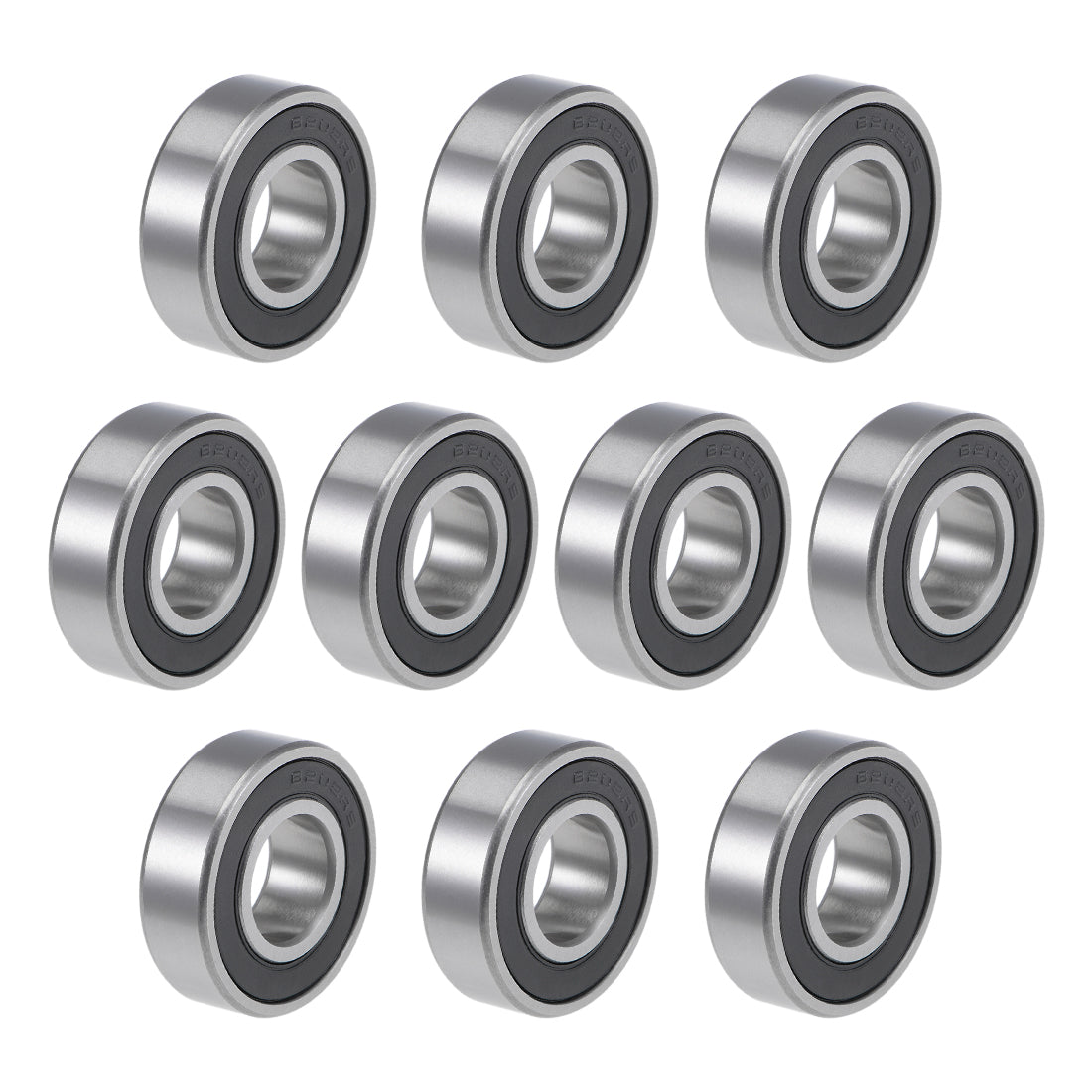 uxcell Uxcell 6202-5/8-2RS Ball Bearings Z2 5/8"x35mmx11mm Double Sealed Chrome Steel 10pcs