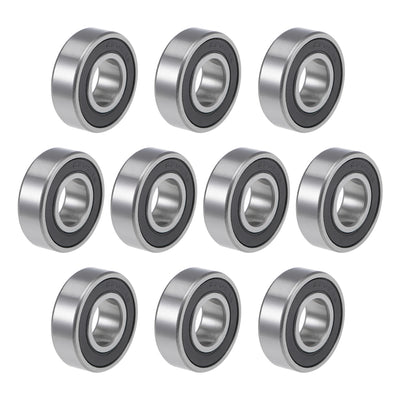 uxcell Uxcell 6202-5/8-2RS Ball Bearings Z2 5/8"x35mmx11mm Double Sealed Chrome Steel 10pcs