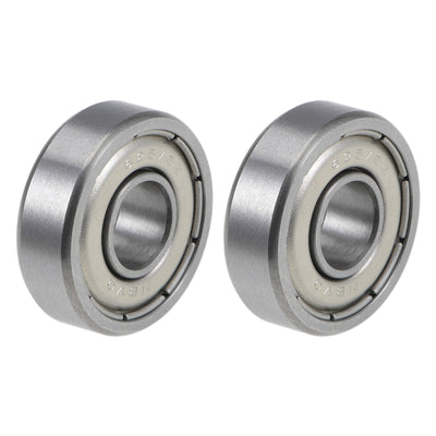 Harfington Uxcell Deep Groove Ball Bearings Metric Double Shield Chrome Steel P0 Z2