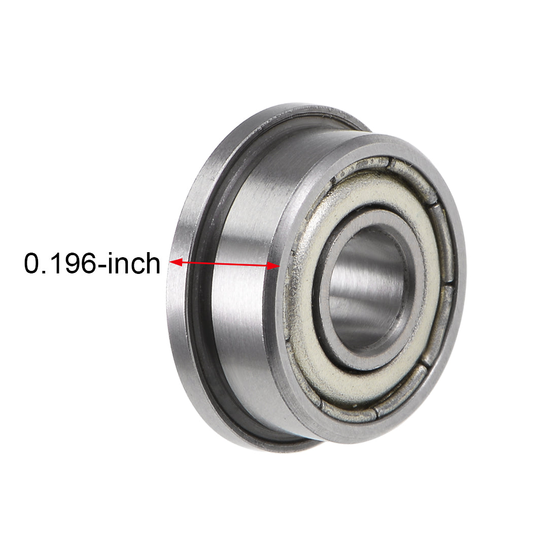 Harfington FR3ZZ Ball Bearings Z2 3/16"x1/2"x0.196" Double Shielded Chrome Steel 4pcs