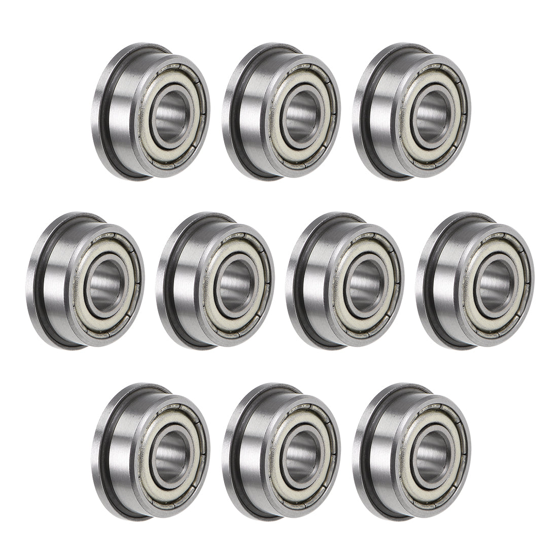 uxcell Uxcell FR3ZZ Ball Bearings Z2 3/16"x1/2"x0.196" Double Shielded Chrome Steel 10pcs