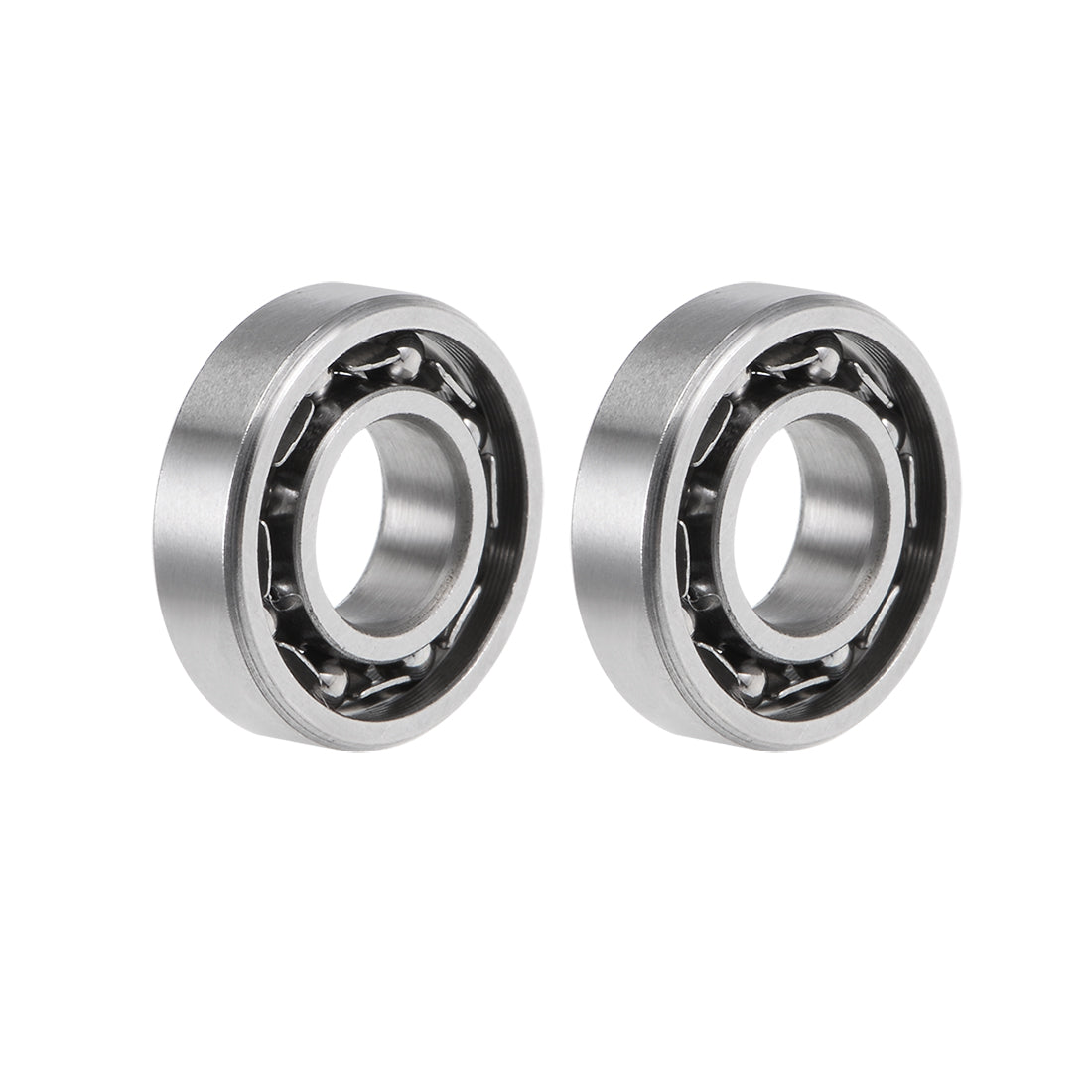uxcell Miniature Deep Groove Ball Bearings Open Type Chrome Steel Bearings
