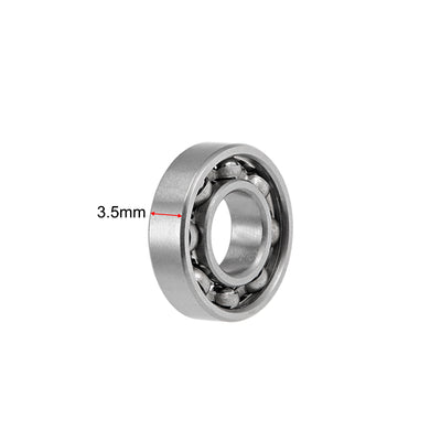 Harfington Miniature Deep Groove Ball Bearings Open Type Chrome Steel Bearings