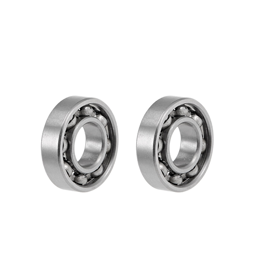 uxcell Miniature Deep Groove Ball Bearings Open Type Chrome Steel Bearings