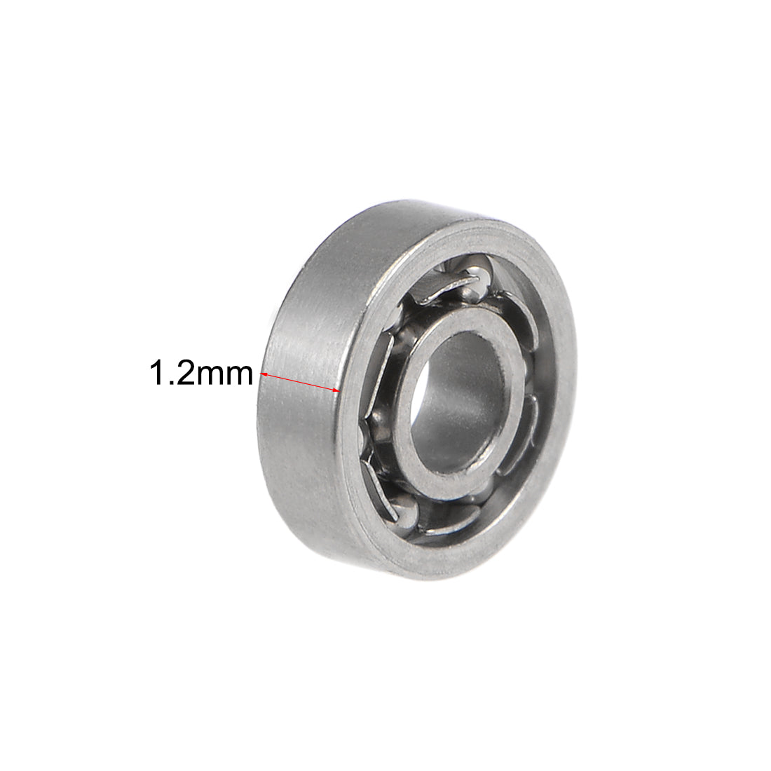 uxcell Miniature Deep Groove Ball Bearings Open Type Chrome Steel Bearings