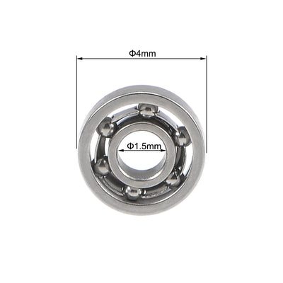 Harfington Miniature Deep Groove Ball Bearings Open Type Chrome Steel Bearings