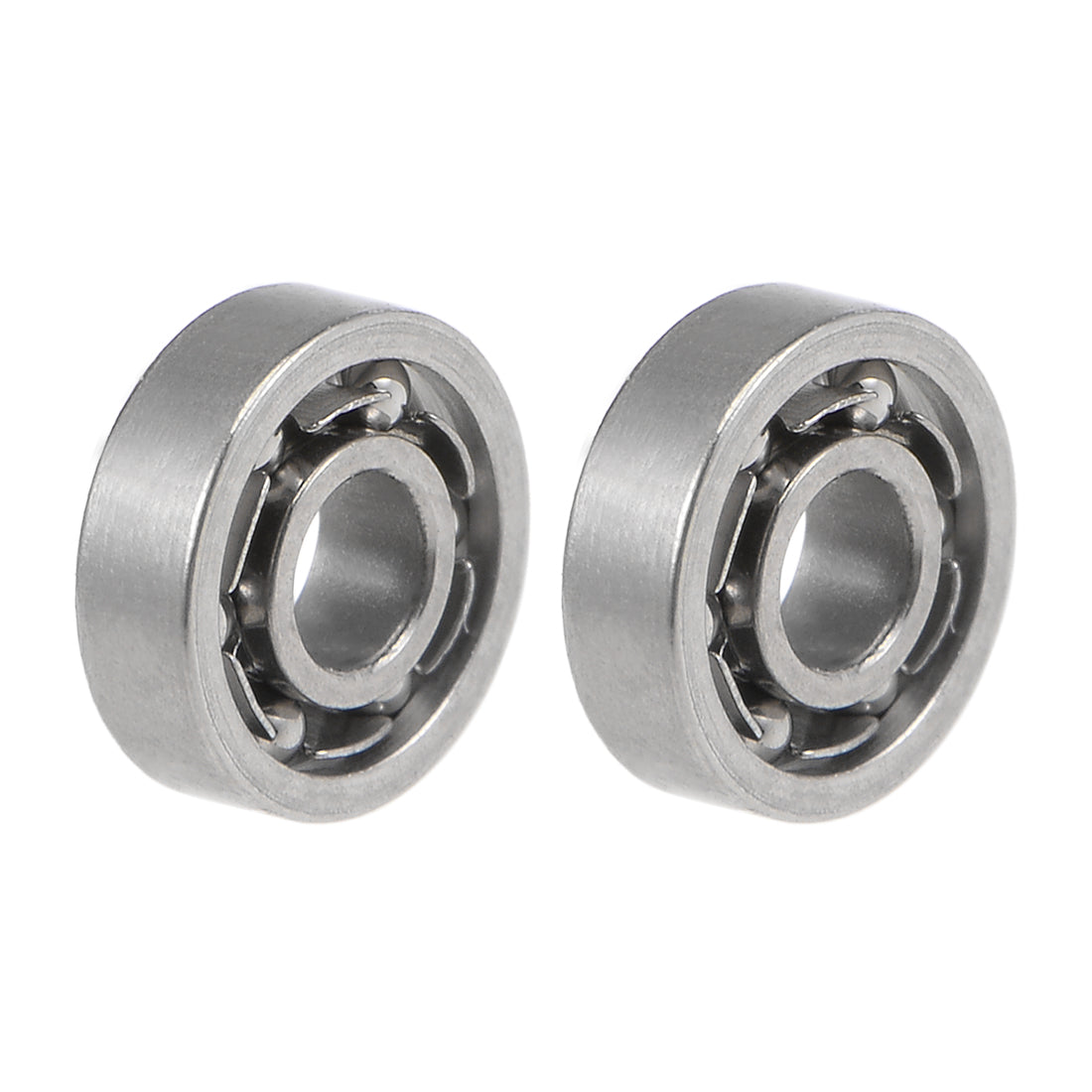 uxcell Miniature Deep Groove Ball Bearings Open Type Chrome Steel Bearings