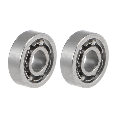 uxcell Miniature Deep Groove Ball Bearings Open Type Chrome Steel Bearings