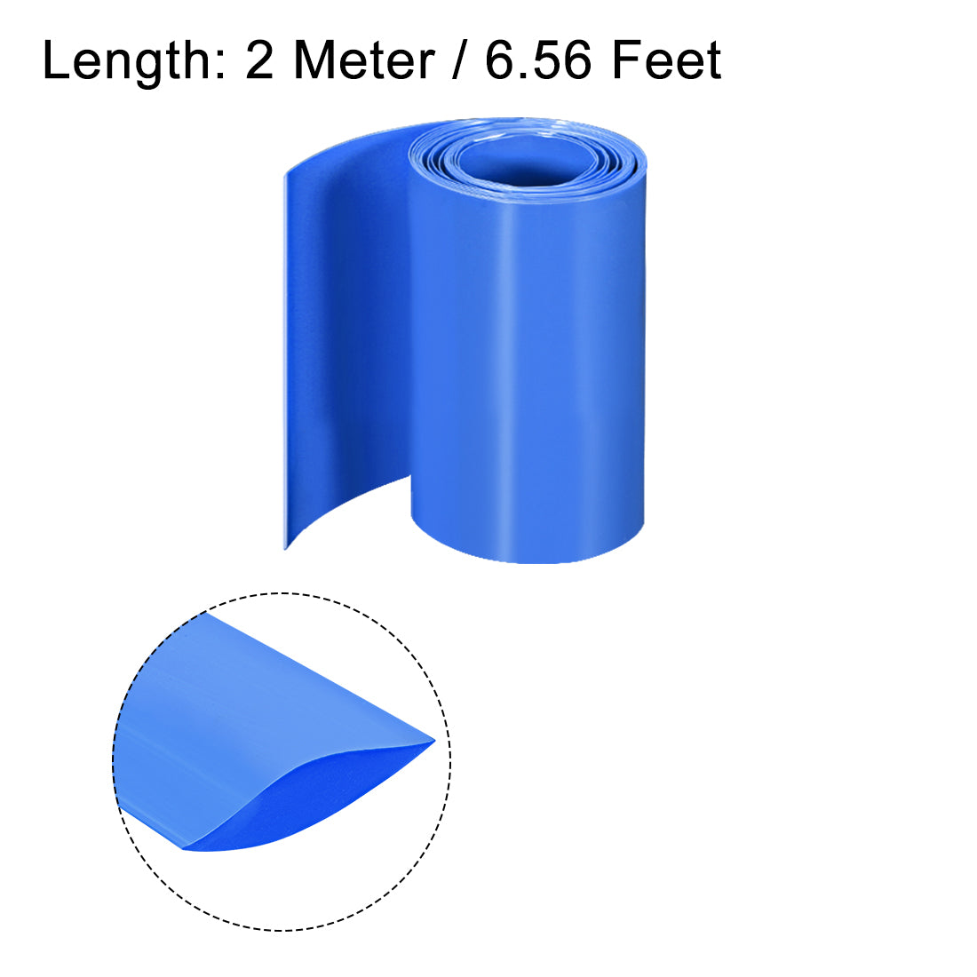 Harfington PVC Heat Shrink Tube 70mm Flat Width Wrap