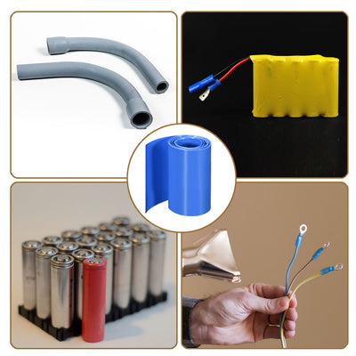 Harfington PVC Heat Shrink Tube 70mm Flat Width Wrap