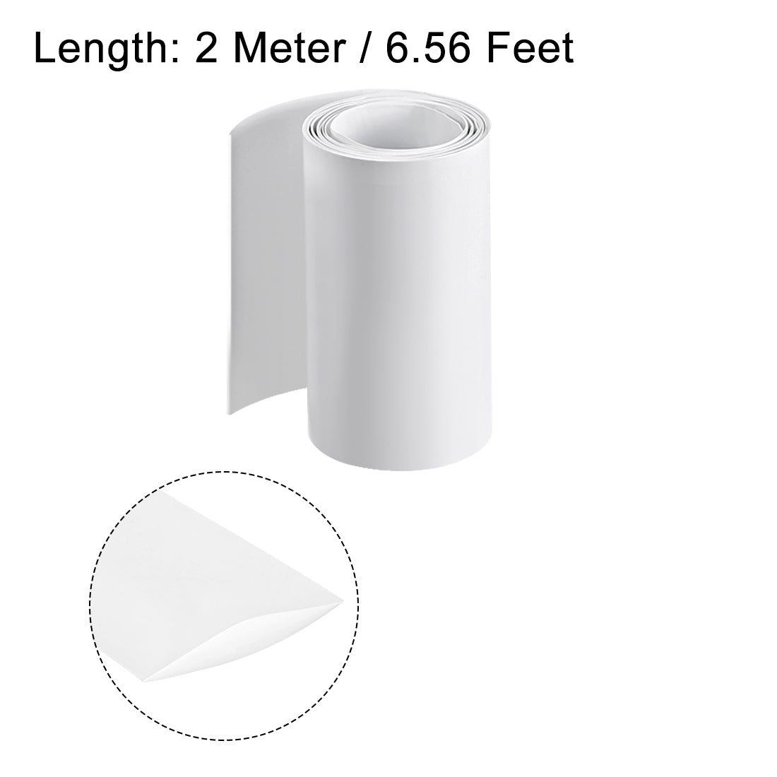 Harfington PVC Heat Shrink Tube 70mm Flat Width Wrap