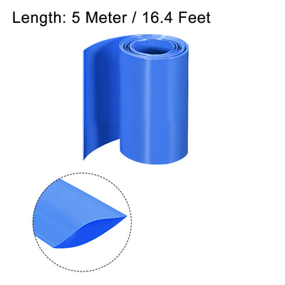 Harfington PVC Heat Shrink Tube 70mm Flat Width Wrap