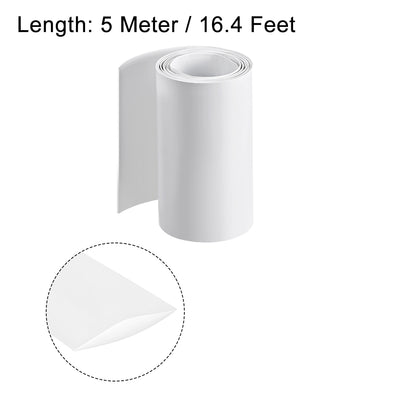 Harfington PVC Heat Shrink Tube 70mm Flat Width Wrap