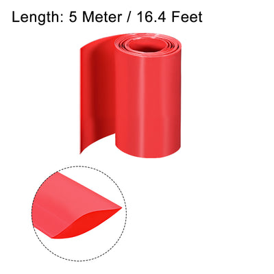Harfington PVC Heat Shrink Tube 70mm Flat Width Wrap