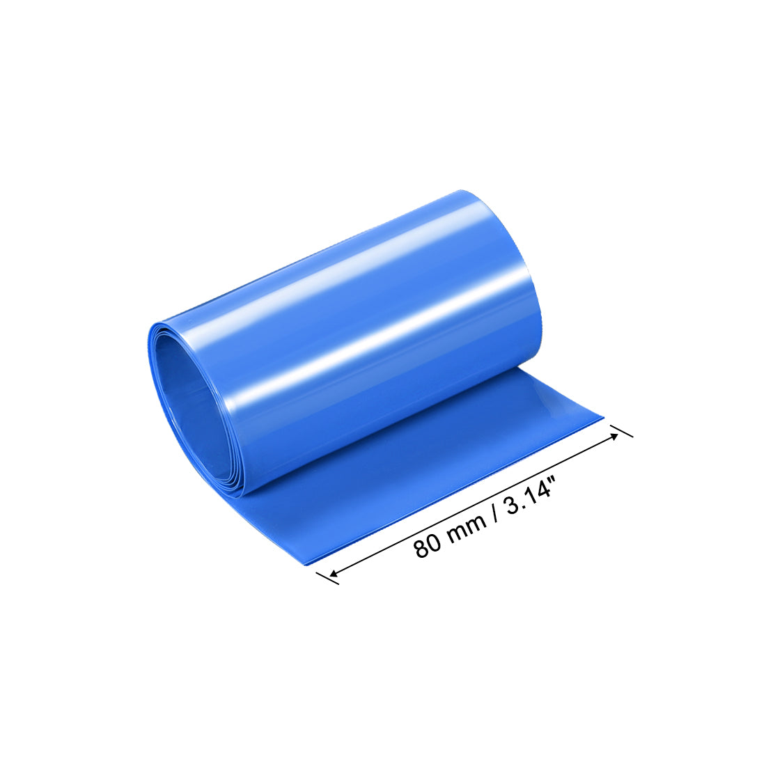 Harfington PVC Heat Shrink Tube 80mm Flat Width Wrap