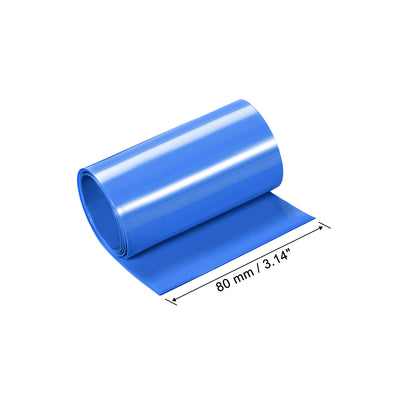 Harfington PVC Heat Shrink Tube 80mm Flat Width Wrap
