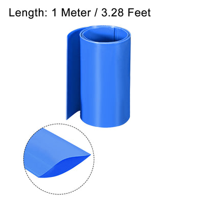Harfington PVC Heat Shrink Tube 80mm Flat Width Wrap