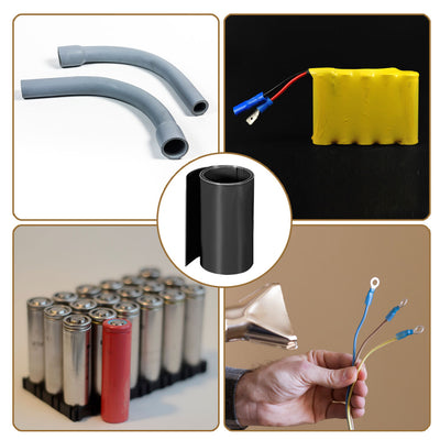 Harfington PVC Heat Shrink Tube 80mm Flat Width Wrap