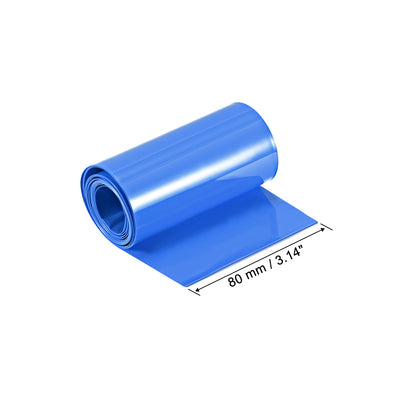 Harfington PVC Heat Shrink Tube 80mm Flat Width Wrap