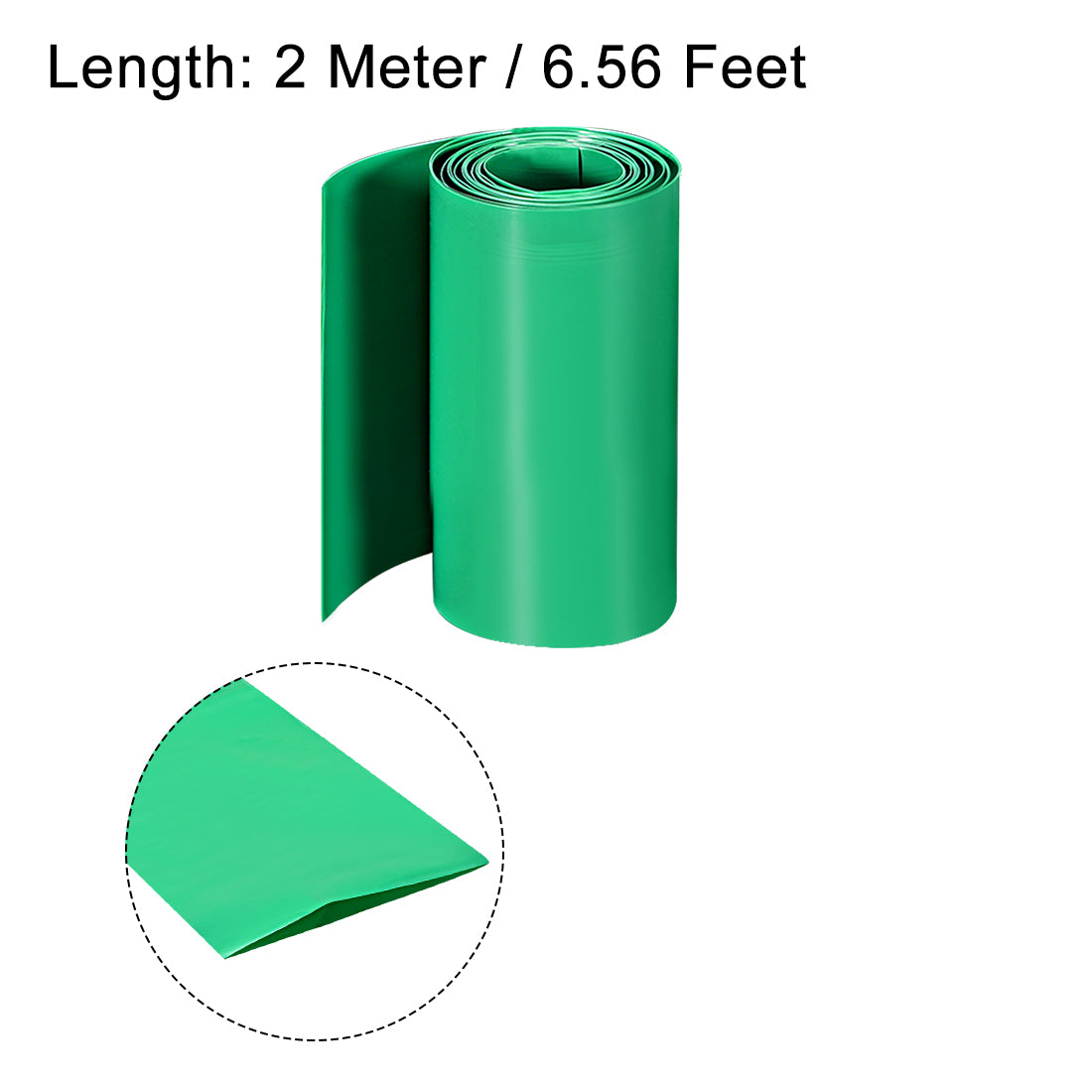 Harfington PVC Heat Shrink Tube 80mm Flat Width Wrap