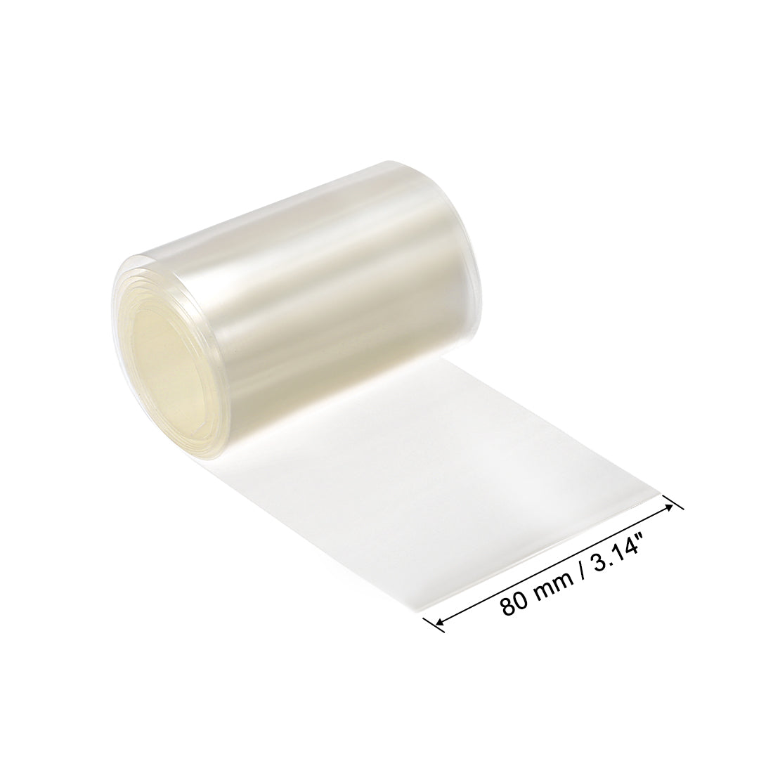 Harfington PVC Heat Shrink Tube 80mm Flat Width Wrap