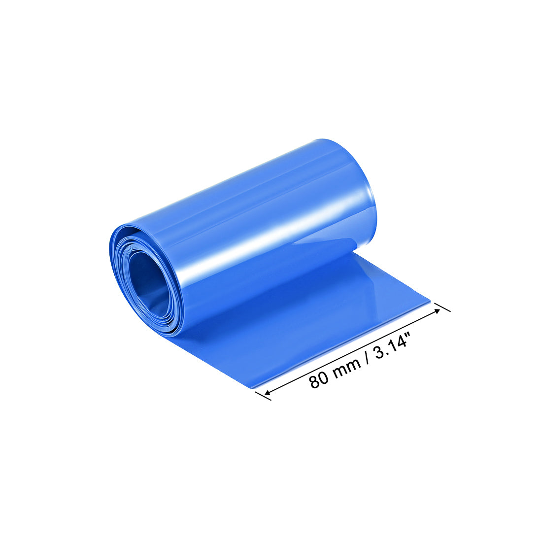 Harfington PVC Heat Shrink Tube 80mm Flat Width Wrap