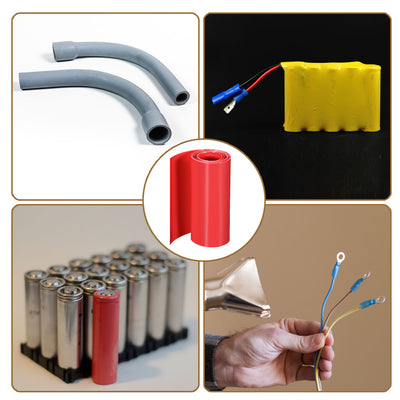 Harfington PVC Heat Shrink Tube 95mm Flat Width Wrap