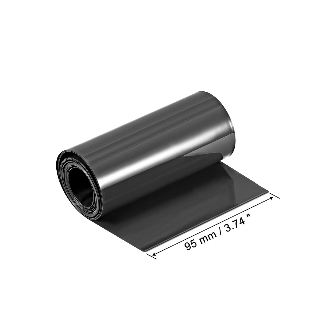 uxcell PVC Heat Shrink Tube 95mm Flat Width Wrap