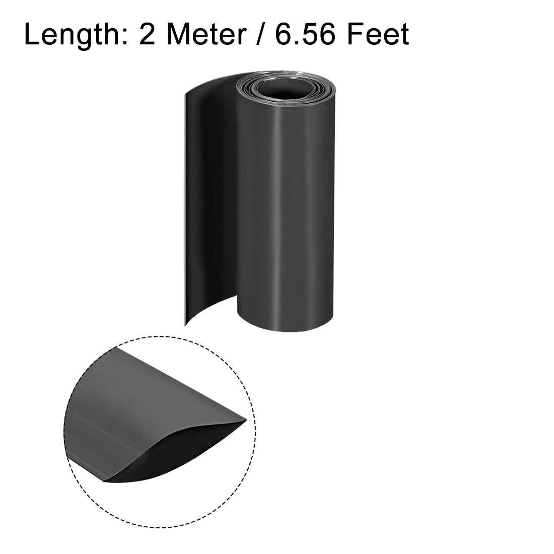 Harfington PVC Heat Shrink Tube 125mm Flat Width Wrap