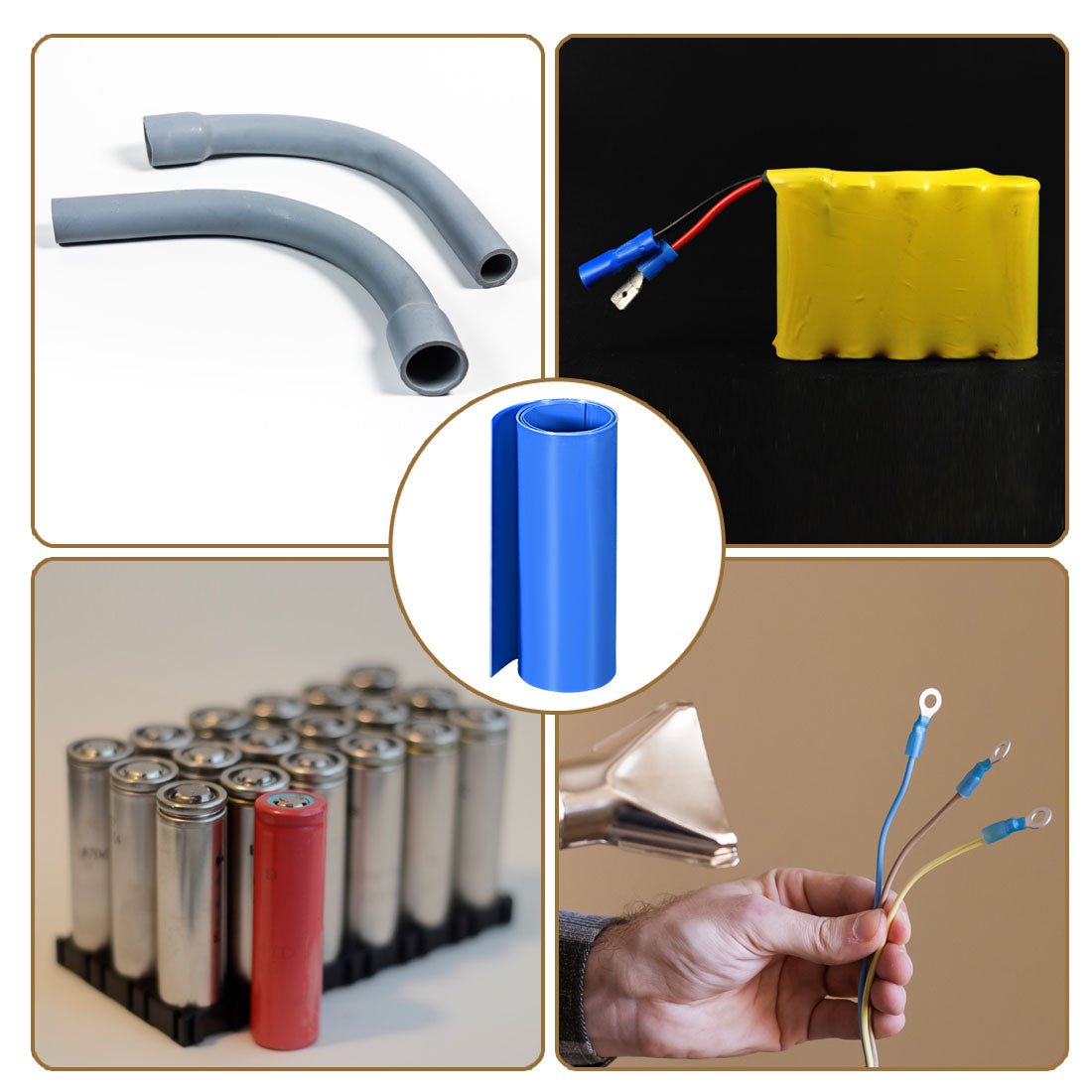 Harfington PVC Heat Shrink Tube 160mm Flat Width Wrap